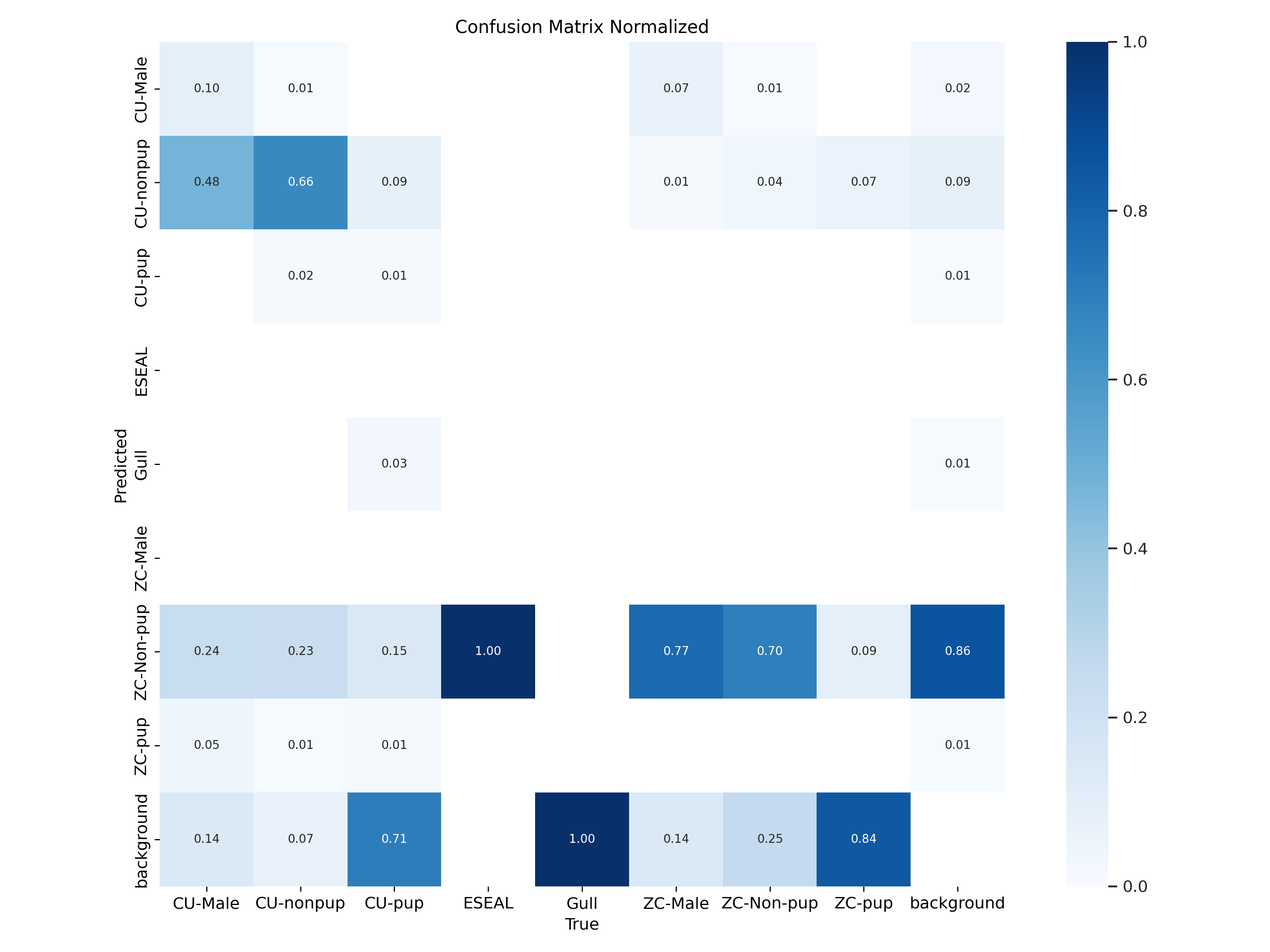 Normalized confusion matrrix