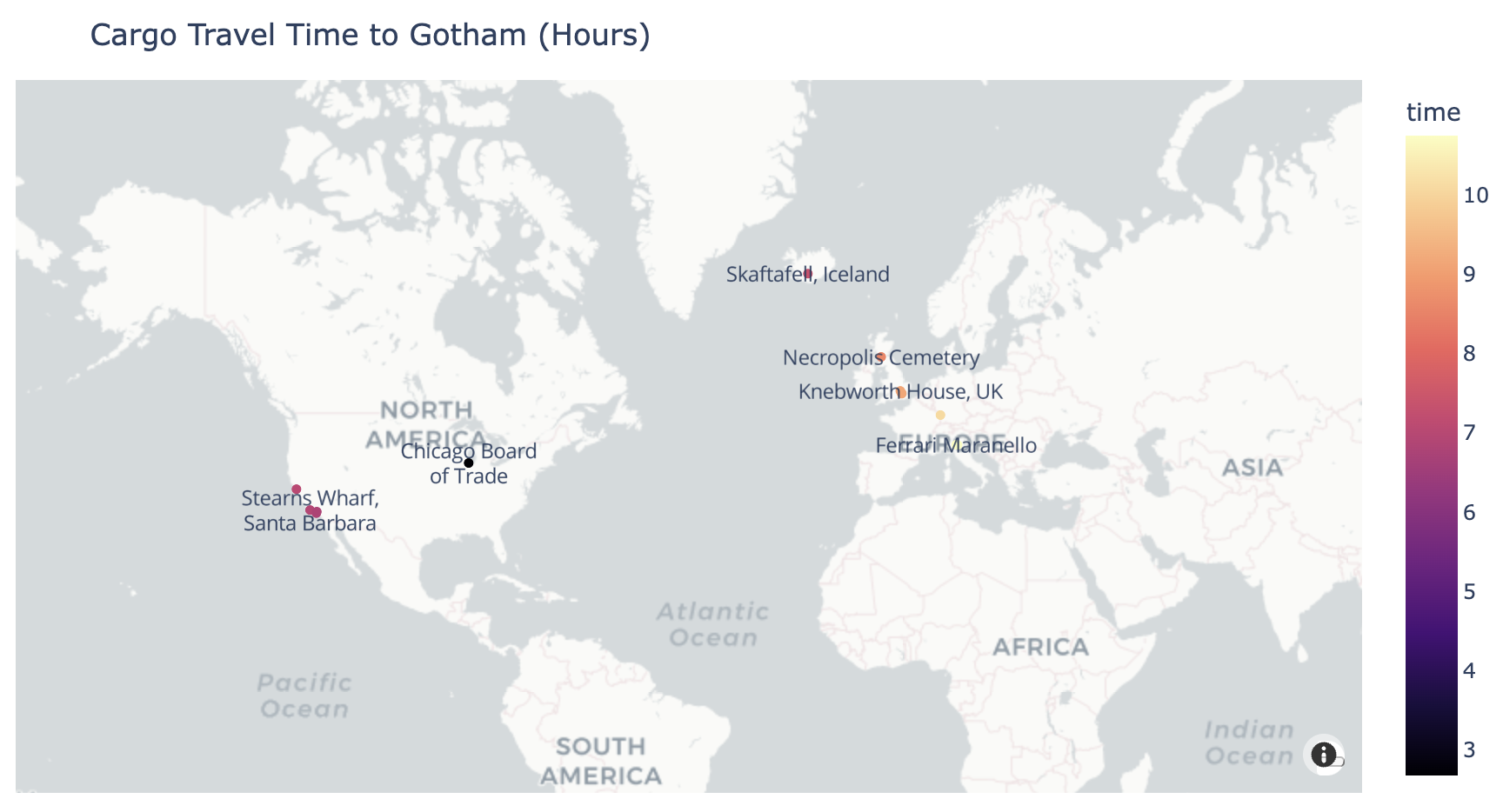 output map