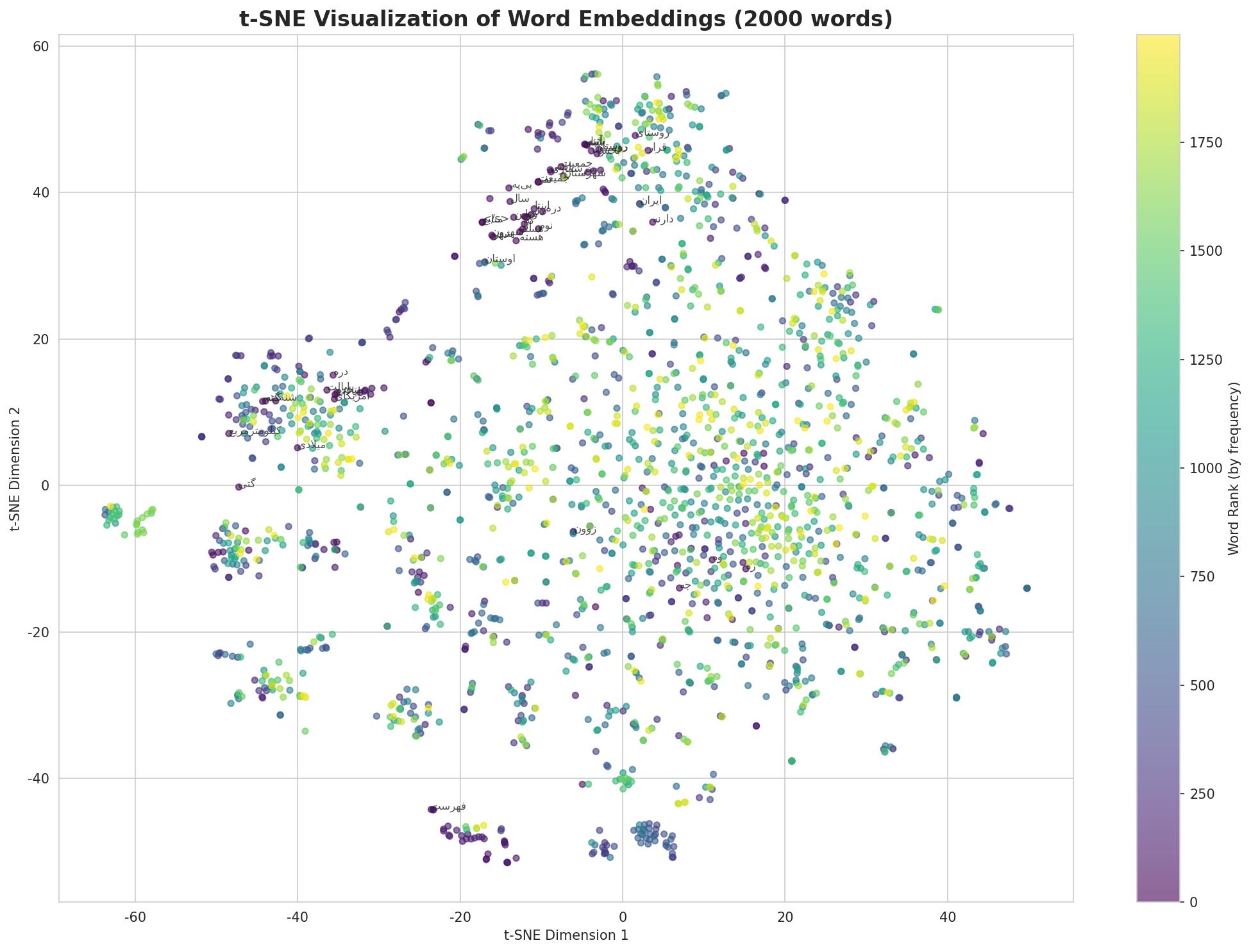 t-SNE Words